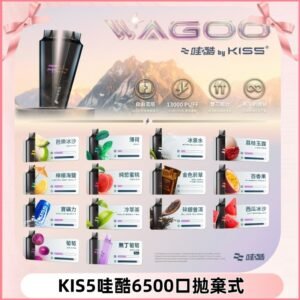 Kis5電子煙 Kiss拋棄式哇酷|WAGOO6500口一次性電子煙